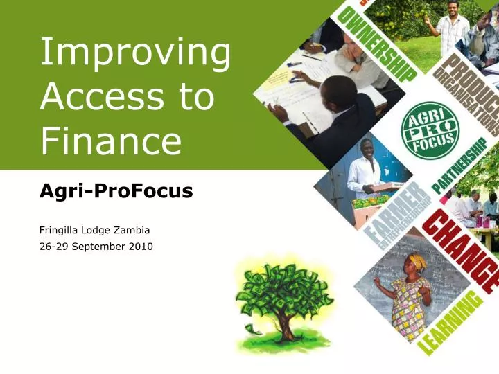 improving access to finance