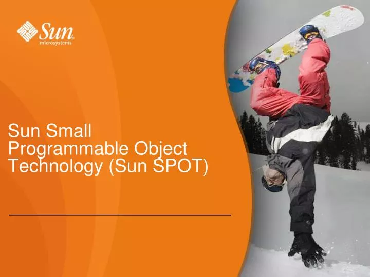 sun small programmable object technology sun spot