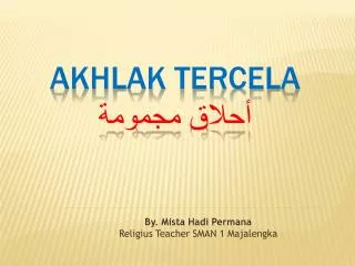 by mista hadi permana religius teacher sman 1 majalengka