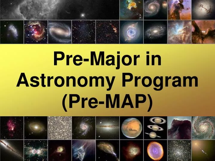 pre major in astronomy program pre map