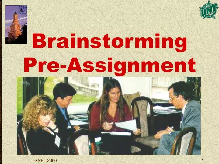 brainstorming pre assignment