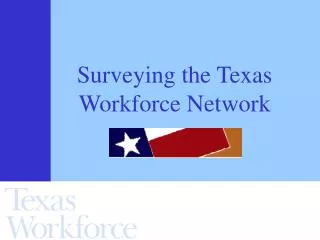 Surveying the Texas Workforce Network