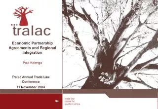 Economic Partnership Agreements and Regional Integration Paul Kalenga