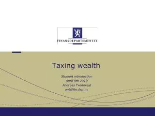 Taxing wealth