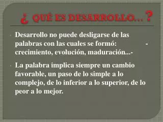 qu es desarrollo