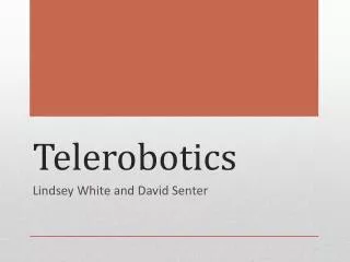 Telerobotics