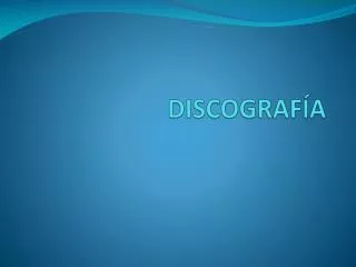 discograf a