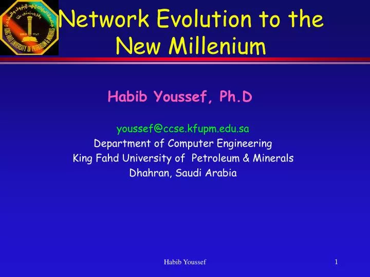 network evolution to the new millenium