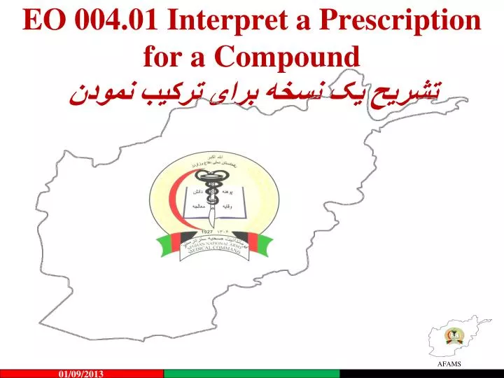 eo 004 01 interpret a prescription for a compound