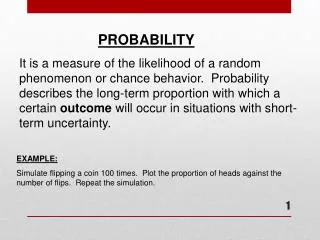 PROBABILITY