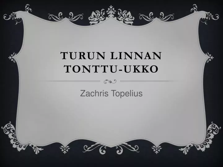 turun linnan tonttu ukko