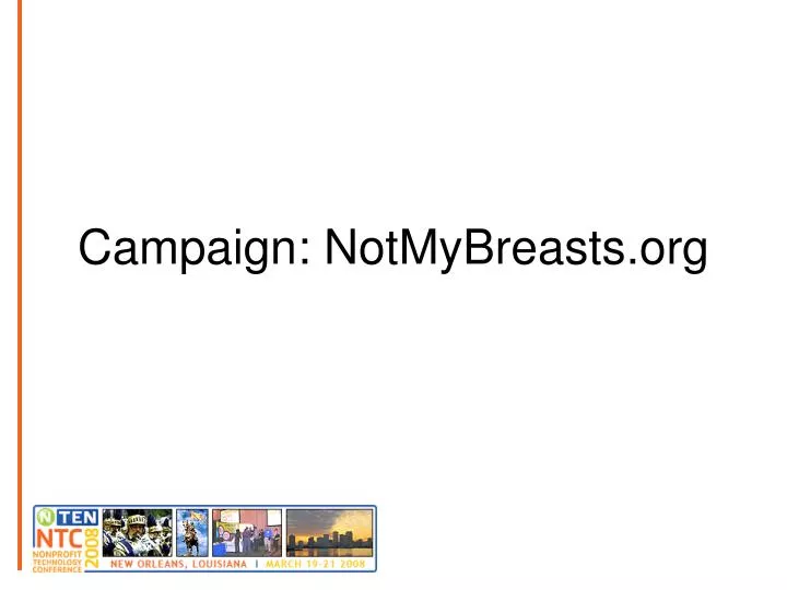 campaign notmybreasts org