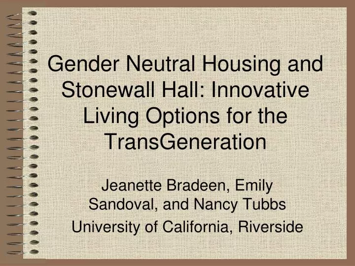gender neutral housing and stonewall hall innovative living options for the transgeneration