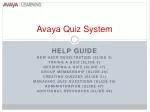 Avaya Quiz System - slide 1