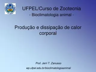 produ o e dissipa o de calor corporal