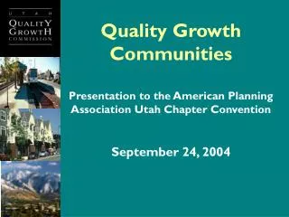 Quality Growth Communities