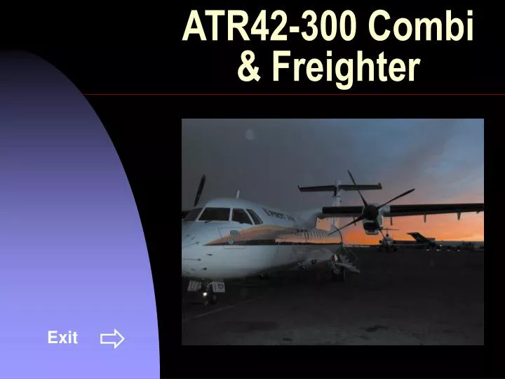 atr42 300 combi freighter