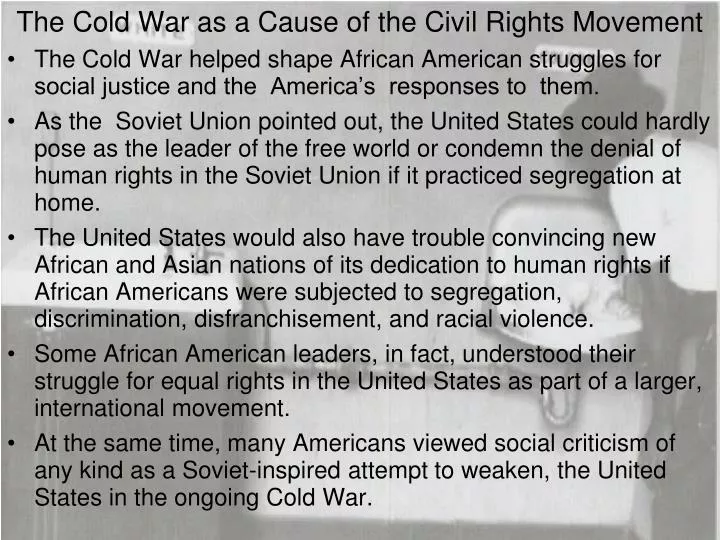 the cold war as a cause of the civil rights movement