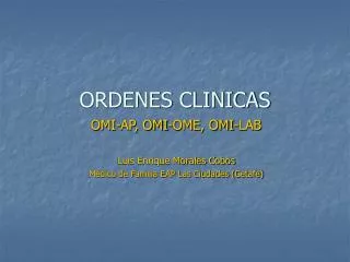 ordenes clinicas