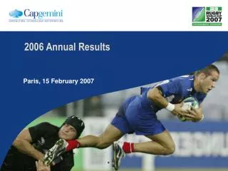2006 Annual Results