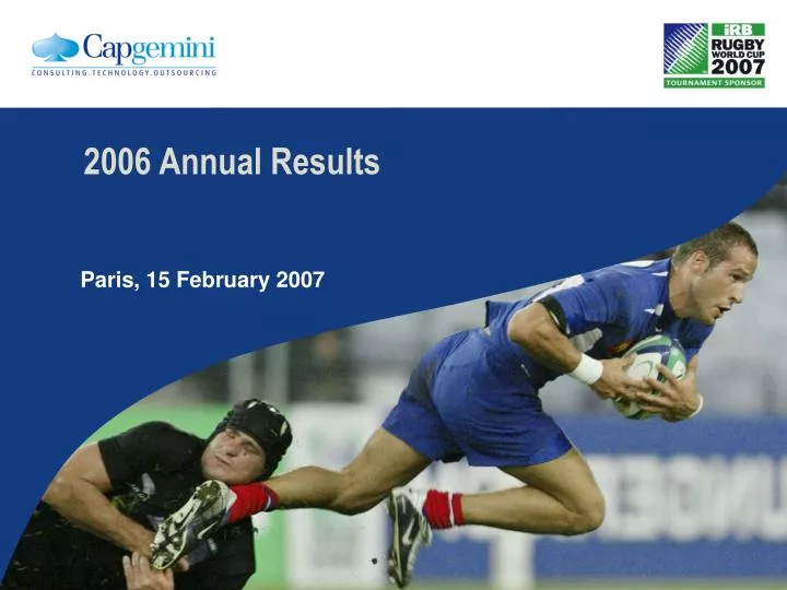 2006 annual results