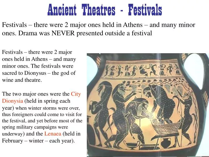 ancient theatres festivals