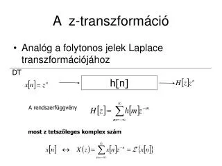 a z transzform ci