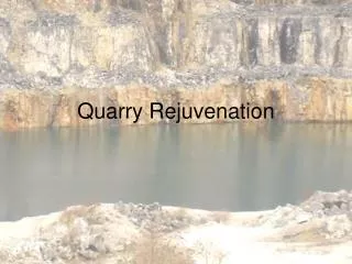 Quarry Rejuvenation