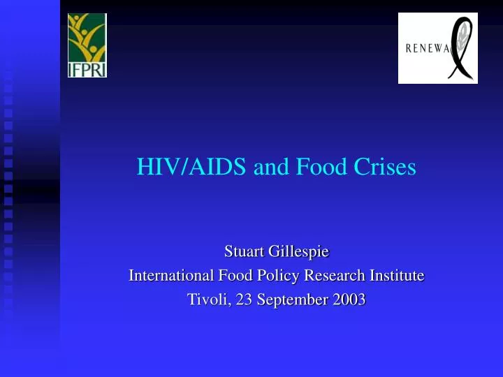 hiv aids and food crises
