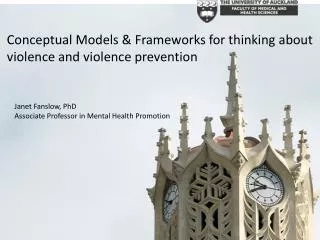 Conceptual Models &amp; Frameworks for thinking about violence and violence prevention