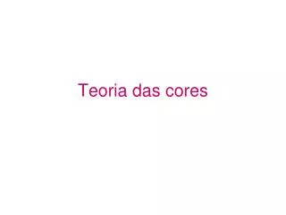 teoria das cores