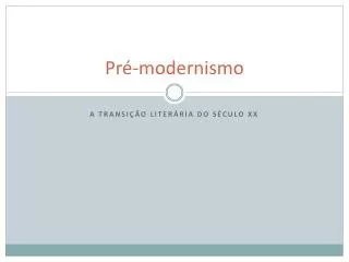 pr modernismo