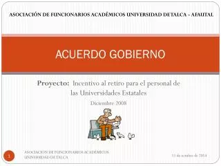 acuerdo gobierno