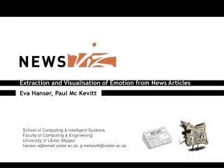 Extraction and Visualisation of Emotion from News Articles