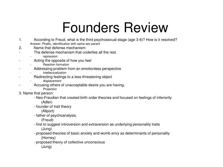 founders review