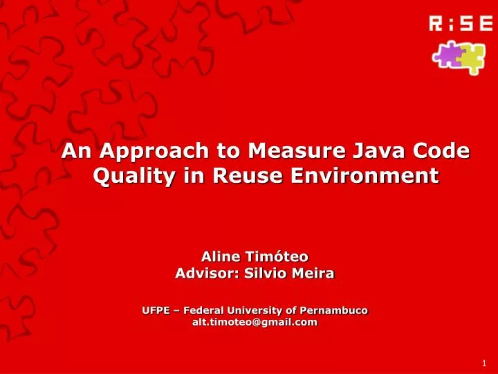 an approach to measure java code quality in reuse environment