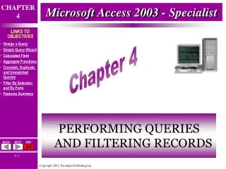 Microsoft Access 2003 - Specialist