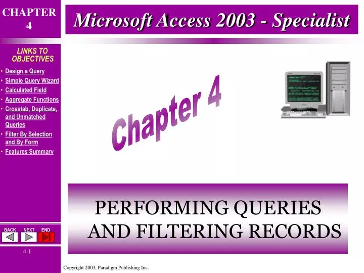 microsoft access 2003 specialist