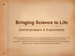 Engaging Science Demonstrations for Teachers: Oil Spill Simulation & More - slide 1