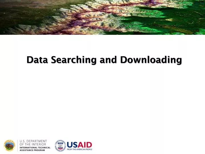 data searching and downloading