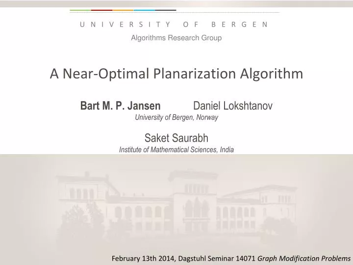 a near optimal planarization algorithm
