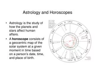 Astrology and Horoscopes