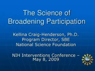 The Science of Broadening Participation