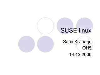 suse linux