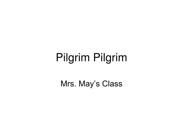 pilgrim pilgrim