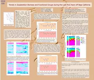 trends in zooplankton biomass and functional groups during the last five years off baja california