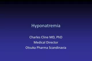 Hyponatremia