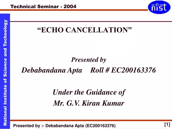 echo cancellation