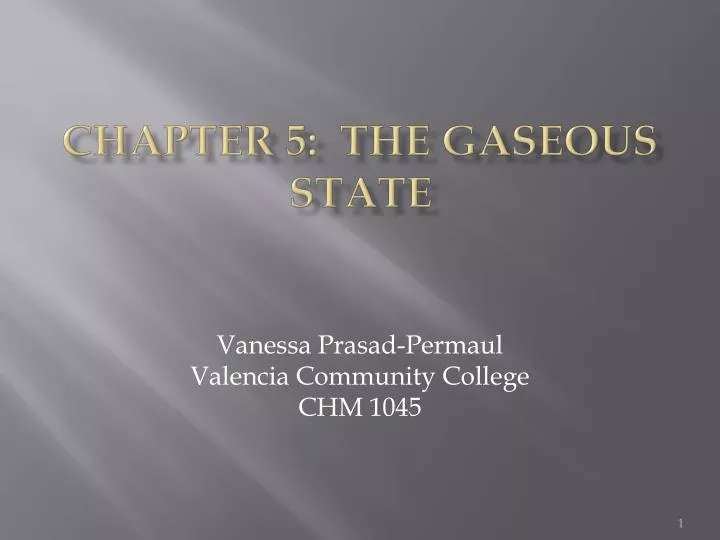 chapter 5 the gaseous state