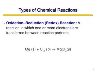 Types of Chemical Reactions